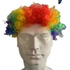 Cosplay Wigs 2023 New Funny Joker Wig Explosive Head Clown Fan Party Halloween Ball Party Dressing levererar semester Färgglada peruk Headwearl240124