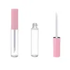 Classic Empty Lip Gloss Tubes with Wand and Brush Refillable 10ml Lipgloss Bottle Transparent Lip Glaze Containers with Stopper