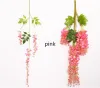 7 cores elegante flor de seda artificial glicínias flor videira rattan para casa jardim festa decoração casamento 75cm disponível ll