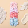 Hair Accessories 8Pcs/Set Cute Elastic Bands Flower Print Children Girls Baby Grosgrain Rubber Ponytail Holder Kids