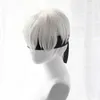 Cosplay Wigs Nier Automata 2B Yorha n ° 2 Type B Héroïne BOBE BOO Costume de cosplay résistant à la chaleur Bobo Wigl231212