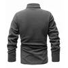 Men's Jackets Coat Jacket Daily Holiday Tops Warm Winter Brand Casual Fleece Solid Color Stand Collar Suede Comfy