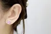 Boucles d'oreilles SFL2023, bijoux en or 18 carats, pierres précieuses en saphir rose Padparadscha, diamants naturels, 2,03 ct, pour femmes