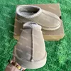 Kvinnor Tazz Tisters Tasman tofflor Classic Ultra Mini Boot Chestnut Mustard Fur Slides Platform Snow Australian Wool Comfort Winter Size 35-42