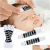 Water Thermometers 10/20Pcs Forehead Head Strip Thermometer Milk Fever Body Baby Child Kid Test Temperature Sticker Care Drop Delive Dhir3