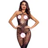 Bodystocking a rete Lingerie sexy per donna Calza completa per il corpo Body con apertura sul cavallo Lady Hollow Out Costume Set intimo sexy