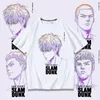 Slam Dunk Master Movie Co T-shirt de marque Sakura Flower Path Flowing River Maple Couple Robe D'été Pur Coton Lâche Marque De Mode À Manches Courtes