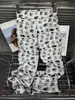 Sweat pants women straight pants casual wear office pink hole white plush printed dog pattern cute cool drag loose comfortable school can wear fashion high street New