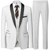 Herrenanzüge Blazer Männer Herbst Hochzeit Party Drei Stücke Set Kleid Hose Große Größe 5XL 6XL Männlicher Blazer Mantel Hosen Weste Mode Slim Fit Anzug 231211