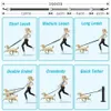 Dog Collars Leashes Multifunctional Dog Training Leash 3 Meters Nylon Double Leash Dog Supplies Hands Free Pet Lead with Padded Handles Pet Supplies 231212