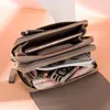 Waist Bags Letter Print Solid Color Multi-pocket Mobile Phone Bag Women Zipper Coin Card Cash Pouch Wallet Crossbody Shoulder Messenger