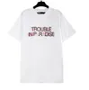 PALMS Angel Mens T Shirts Menswomens 디자이너 티셔츠 티 셔츠 의류 탑 맨 캐주얼 가슴 편지 셔츠 고급 의류 거리 반바지 소매 의류 Tshirts