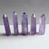 Doğal Purples Kristaller Kuvars Kule Noktası Mor Dikilitaş Değnek İyileştirici Kristal 5cm 6cm 7cm