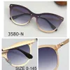 Najlepsza jakość Brand New Blaze Sunglass Men Men Designer Mirror Kieliszki Ochrona UV Styl motyla Oculos de sol okular Acceso241m