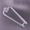 Doule Tubes Snuff Snorter Sniff Smoking Pipe 14cm 30mm Ball Glass Oil Burner Pipe Tubo per unghie ad olio di alta qualità Migliori strumenti per fumatori