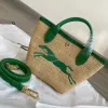 Raffias słomka splot torba plażowa szydełka koszyk moda damska torebka luksurys designerka torba kupująca męska letnia torba podróżna torba na ramię
