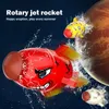 Banyo oyuncakları Uçan Jet Roket Küçük Çeşme 360 ​​Derece Dönen Sprinkler Enjekte Sıçrama Su Açık Havuz Partisi Çocuk Yaz Oyuncak Q231212