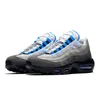 OG 95 chaussures de course hommes femmes 95s blanc violet cristal bleu triple noir blanc mystique rouge néon rouge solaire minuit marine NYC Taxi olive baskets pour hommes baskets d'extérieur