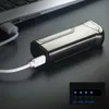 2023 듀얼 아크 펄스 USB 충전 터치 감지 더 가벼운 휴대용 풍력 금속 전기 플라미블 시가 남성을위한 선물