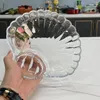 Decorative Figurines European Creative Salad Bowl Transparent Household Simple Dumpling Plate Fruit Cold Vegetables