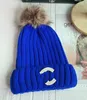 Top Quality Slim Knitted Hat High-End Letter Embroidery Woolen Cap Warm Sweet Lady Temperament