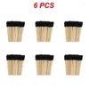 Makeup Brushes 6PCS Wooden Mascara Wand Disposable Cosmetic Eyebrow Brush Applicator Eyelash Extension