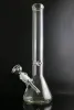 Кальян Стакан 9 мм Бонг 12 дюймов Толстый лед Слон Стеклянная водопроводная трубка с нижней частью 14 мм Чаша прямого типа ZZ