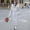 Women's Leather M-7XL Women Down Coat Winter 2024 Fashion Hooded Real Fur Collar Slim Sheepskin White Duck Overcoat