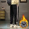 Mens Pants HIQOR Thickened Casual Man Winter Fleece Trousers for Men Lambswool Joggers Sweatpants Brand Track Pant Y2k Clothing 231212