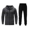 Herrspårspår Sportwear Spring Autumn 2 Piece Set Sports Sacka Jacket Pants Sweatsuit Manlig tryckkläder Män TRACKSUT PLUS STORLEK