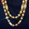 2024 New Arrival Fashion Jewelry Popular S925 High Quality Hand Setting Iced Out Vvs Moissanite Hiphop Cuban Chain Mens Necklace