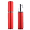 Quality Ship perfume bottle 5ml Aluminium Anodized Compact Perfume Aftershave Atomiser Atomizer fragrance glass scent-bottle Mixed color