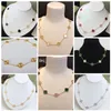 Brand Pendant 10 flower Necklace 4 Four Leaf Clover with diamonds Elegant Clover Necklaces for Woman Jewelry Gift Quality260p