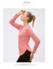 ll dames shirtmeisjes Girls Running Running Long Sleeve dames Casual outfits volwassen sportkleding gym fitness slijtage blouse