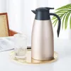 Bouteilles d'eau Bouteille thermique pour thé café tasse d'isolation théière garder la chaleur avec couvercle grande capacité voyage pour transporter bouilloire en acier inoxydable