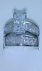 WholeSize 5678910 Jóias 10kt ouro branco preenchido Topázio Corte Princesa conjunto de anel de casamento de diamante simulado presente com caixa2595368