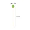 Cake Tools 200 PCS Cupcake Decorations Wood Food Toothpicks Fruit Party Leaf Cactus Cocktail Decorative