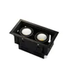 Faretto da incasso a parete a LED dimmerabile 10W 20W Lampada COB Lampada da soffitto a doppia testa singola292u