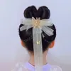 Accessoires pour cheveux Adorable mignon perle papillon Hanfu ornement gland arc enfants accessoire fille épingle à cheveux Style chinois pince chapeaux