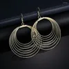 Boucles d'oreilles créoles 1 paire pour femmes, goutte en métal creux, grand cercle, anneau d'oreille pour dame et fille, bijoux cadeaux, tempérament Simple, beau look