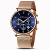 CRRJU 2266 Quartz Mens Watch Selling Casual Personality Watches Populära Student Luxury Wristwatches med rostfritt STE232Q