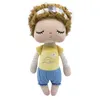 Metoo Angela Doll med gula Curls Fashion Style Girls Stuffed Plush Toys for Children Girls Birthday Christmas Gifts