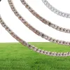 Iced out bling 8mm cz Miami cuban link chain choker necklace for women micro pave women jewelry9289490