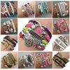 Cały 30pc partie Style mix Infinity Love Charm Bracelets Antique Multilayer Skórzane bransoletki dla kobiet biżuteria 2103232656