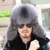 Bérets Chapeau de fourrure de luxe haut de gamme pour hommes Lei Feng Cap Oreille nécessaire Véritable haut en peau de mouton