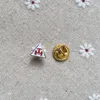 Broszki 2pc11mm małe rytuał w Triple Tau Trau Triangle Darmowy prezent dla innych masońskiej freemason freemason pin emalia broszka broszka