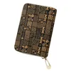 Porte-cartes portefeuille femme changement organisateur petit sac à main fermeture éclair africain Tribal coloré Kente motif tissu personnalisé support d'impression