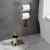 Toalettborstar hållare toalettborstgolv papper handduk hållare hushåll badrum vattentätt toalett papper rull papper vertikalt integrerat lagringsställ 231212