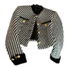 Damesjassen Koreaanse Plaid Wollen Jas Vrouwelijke Hoge Gevoel Korte Lente Jas Kleine Korte Kleding Vrouwen S-2XL 231211