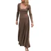 Casual Dresses Women S Long Sleeve Square Neck Maxi Dress Ribbed Knitted Soft Lounge Bodycon Slim Fit Flowy